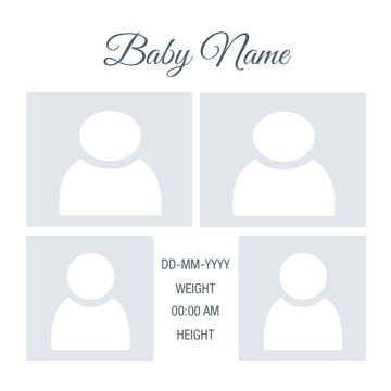 Picture of Metal Prints Baby 21 - 8x8