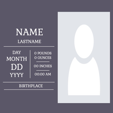 Picture of Metal Prints Baby 28 - 8x8