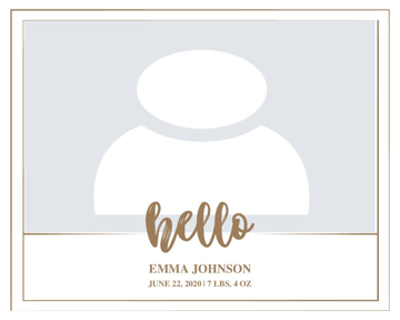 Picture of Metal Prints Baby 1 - 8x10