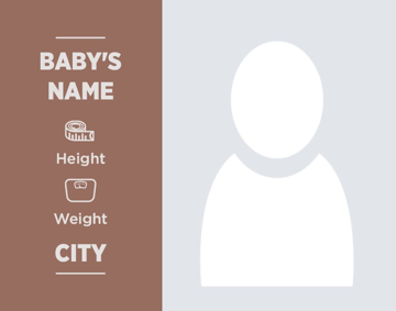 Picture of Metal Prints Baby 22 - 11x14