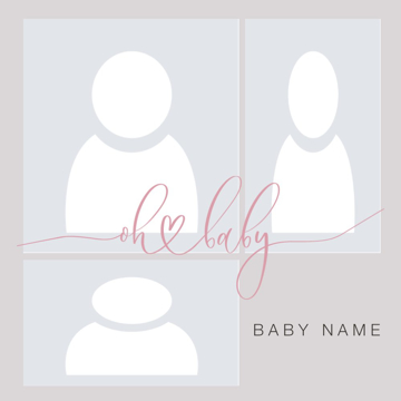 Picture of Metal Prints Baby 5 - 12x12