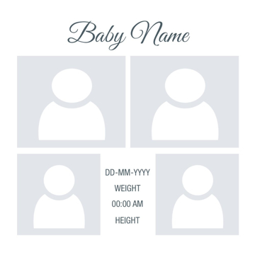 Picture of Metal Prints Baby 21 - 12x12