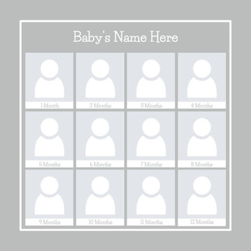 Picture of Metal Prints Baby 27 - 12x12