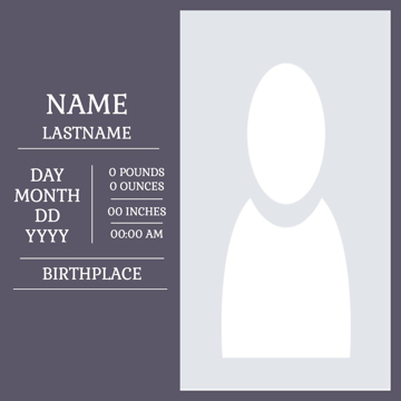 Picture of Metal Prints Baby 28 - 12x12