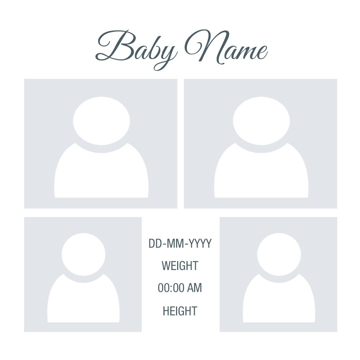 Picture of Metal Prints Baby 21 - 16x16