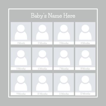 Picture of Metal Prints Baby 27 - 16x16