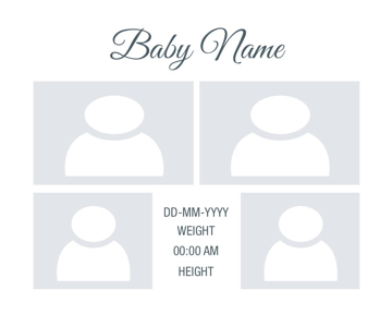 Picture of Metal Prints Baby 21 - 16x20