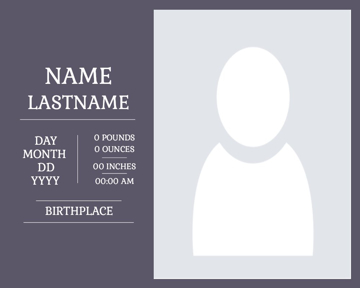 Picture of Metal Prints Baby 28 - 16x20