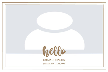 Picture of Metal Prints Baby 1- 24x36