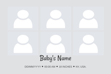 Picture of Metal Prints Baby 24- 24x36