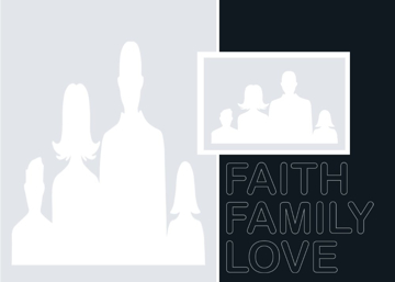 Picture of Metal Prints Family 3 - 5x7