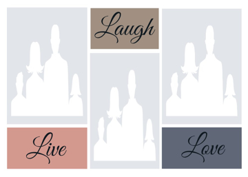 Picture of Metal Prints Family 4 - 5x7