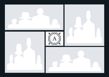 Picture of Metal Prints Family 6 - 5x7