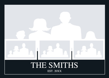 Picture of Metal Prints Family 8 - 5x7