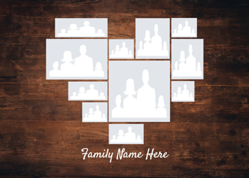 Picture of Metal Prints Family 17 - 5x7