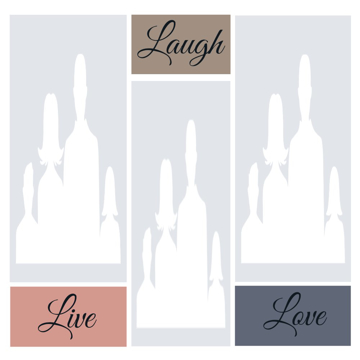 Picture of Metal Prints Family 4 - 8x8