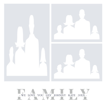 Picture of Metal Prints Family 11 - 8x8