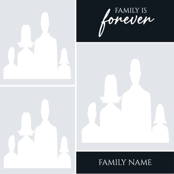 Picture of Metal Prints Family 16 - 8x8