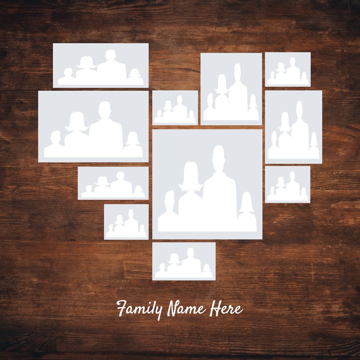 Picture of Metal Prints Family 17 - 8x8