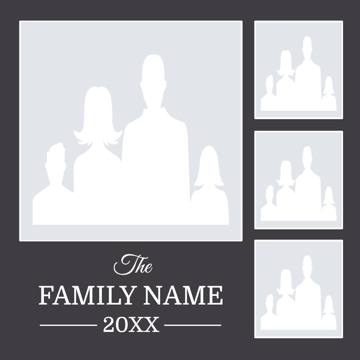 Picture of Metal Prints Family 21 - 8x8