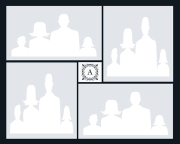 Picture of Metal Prints Family 6 - 8x10