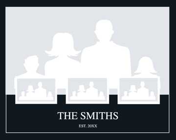 Picture of Metal Prints Family 8 - 8x10