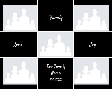 Picture of Metal Prints Family 14 - 8x10