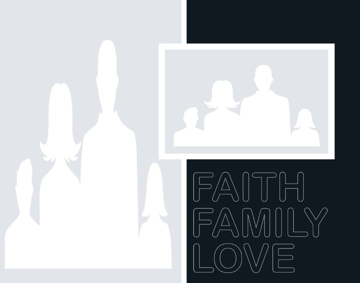 Picture of Metal Prints Family 3 - 11x14