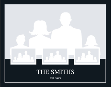 Picture of Metal Prints Family 8 - 11x14