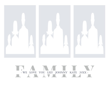 Picture of Metal Prints Family 11 - 11x14