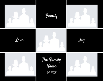 Picture of Metal Prints Family 14 - 11x14