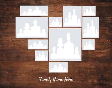 Picture of Metal Prints Family 17 - 11x14