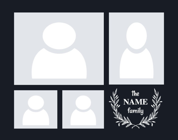 Picture of Metal Prints Family 18 - 11x14