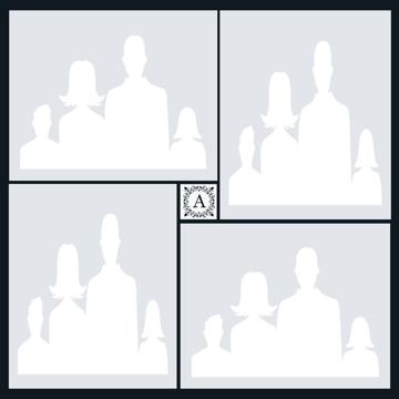 Picture of Metal Prints Family 6 - 12x12