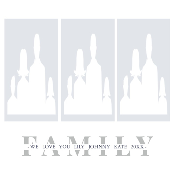 Picture of Metal Prints Family 11 - 12x12