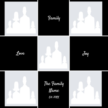 Picture of Metal Prints Family 14 - 12x12