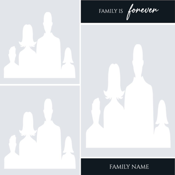 Picture of Metal Prints Family 16 - 12x12