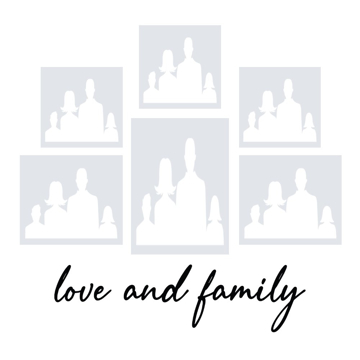 Picture of Metal Prints Family 19 - 12x12