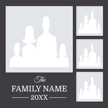 Picture of Metal Prints Family 21 - 12x12