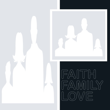 Picture of Metal Prints Family 3 - 16x16