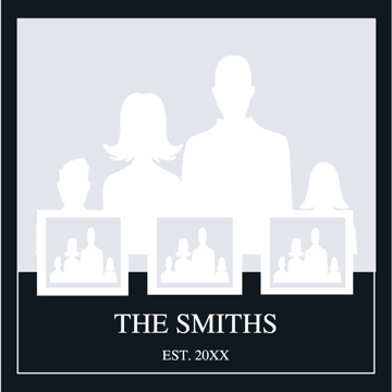 Picture of Metal Prints Family 8 - 16x16