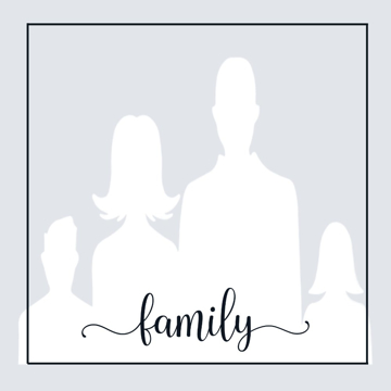 Picture of Metal Prints Family 13 - 16x16