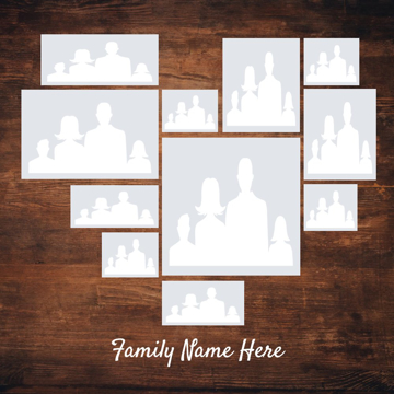 Picture of Metal Prints Family 17 - 16x16