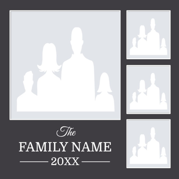 Picture of Metal Prints Family 21 - 16x16