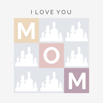 Picture of Metal Prints Family 25 - 16x16