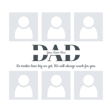 Picture of Metal Prints Family 26 - 16x16