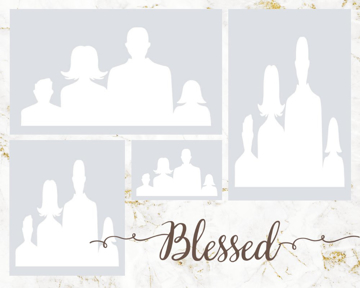 Picture of Metal Prints Family 1 - 16x20