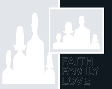 Picture of Metal Prints Family 3 - 16x20