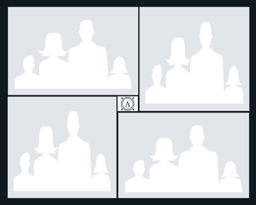 Picture of Metal Prints Family 6 - 16x20