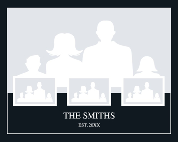 Picture of Metal Prints Family 8 - 16x20